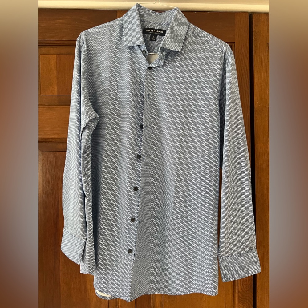 Mizzen + Main Leeward Dress Shirt, Size Large